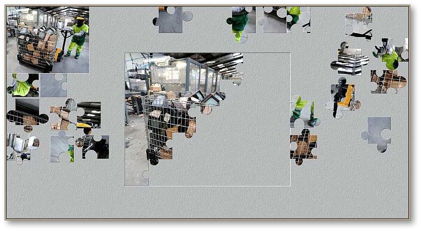 vue éclatée du puzzle en question